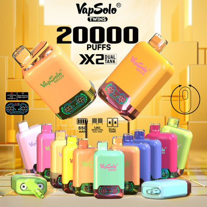 VapSolo Twins 20000 Puffs